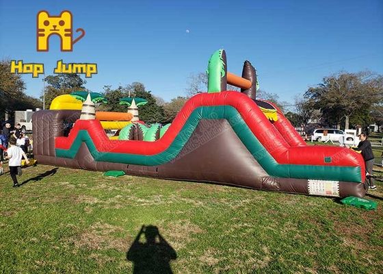 Carrera de obstáculos inflable al aire libre Jumper For Adults Rental de GSKJ