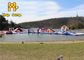 tobogán acuático flotante del parque inflable del agua del PVC de 0.9m m para el lago