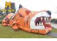 Despedida linda de Inflatables Tiger Fun City Playground Inflatable de los niños al aire libre combinada