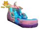 ULTRAVIOLETA anti de la prenda impermeable del PVC Unicorn Inflatable Pool With Slide de 0.55m m