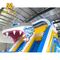 Tema seco inflable del tiburón de la diapositiva del parque de atracciones de la lona del PVC