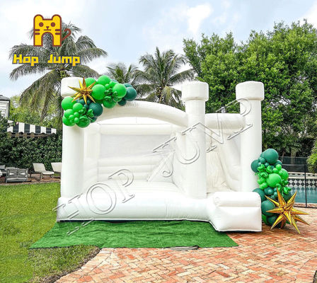 casa inflable combinada blanca de la despedida de la diapositiva de la gorila del 17ft que se casa combinada con la diapositiva